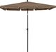 vidaXL Parasol ogrodowy na słupku, 210x140 cm, kolor taupe 3
