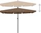 vidaXL Parasol ogrodowy na słupku, 210x140 cm, kolor taupe 4