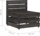 vidaXL Ogrodowa sofa środkowa z palet, impregnowane drewno sosnowe 5