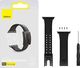 Baseus Baseus Slip-Thru pasek opaska bransoleta do Apple Watch 3/4/5/6/SE 42mm/44mm czarny (LBWSE-A01) 19