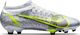Nike Biało-srebrne buty piłkarskie korki Nike Mercurial Vapor 14 Pro CU5693 107 42 2