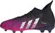 Adidas Czarno-różowe buty piłkarskie korki Adidas Predator Freak.3 FG FW7530 - Junior 29 2