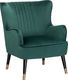 Shumee Fotel uszak welurowy zielony VARBERG 1
