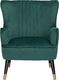 Shumee Fotel uszak welurowy zielony VARBERG 2