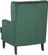 Shumee Welurowy fotel z podnóżkiem zielony SANDSET 4