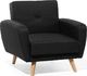 Shumee Fotel czarny FLORLI 3
