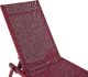 Shumee Leżak ogrodowy bordowy PORTOFINO 4