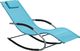 Shumee Leżak ogrodowy turkusowy CARANO 1