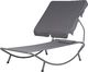 Shumee Leżak ogrodowy z daszkiem szary TERNO 4