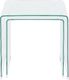 Shumee Zestaw 2 szklanych stolików przezroczysty KENDALL 4