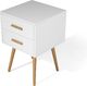 Shumee Stolik pomocniczy biały ALABAMA 8