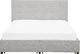 Shumee Łóżko z szufladami tapicerowane 160 x 200 cm jasnoszare LA ROCHELLE 5