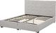 Shumee Łóżko z szufladami tapicerowane 160 x 200 cm jasnoszare LA ROCHELLE 8