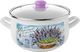Emalia Pleszew Garnek emaliowany Emalia Polska Pleszew Lavanda 22 cm 5,3 l 1