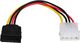 Akyga Molex - SATA, 0.15m, Wielokolorowy (AK-CA-17) 1