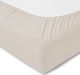Estella Prześcieradło z gumką zwirnjersey 150x200 cm BEIGE jersey 1