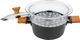 Florina Garnek aluminiowy do gotowania na parze z powłoką nieprzywierającą Florina Natura Line 20 cm 2,2 l 3