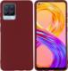 Nakładka Matt TPU do Realme 8 / Realme 8 Pro burgundowa 4