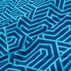AquaWave Koc piknikowy AQUAWAVE 140x170cm ALADEEN geometric niebieski 1