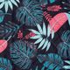 AquaWave Koc piknikowy 140x170cm ALADEEN pink leaves 3