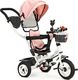 Ecotoys Rower trójkołowy obracany daszek pompowane koła 1