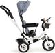 Ecotoys Rowerek Trójkołowy Obracany Szary 2