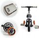 Ecotoys Rower rowerek biegowy 4w1 Pedały Kółka boczne 7
