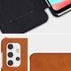 Nillkin Nillkin Qin skórzana kabura etui Samsung Galaxy A32 5G brązowy 12