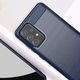 Hurtel Carbon Case elastyczne etui pokrowiec Samsung Galaxy A52 5G / A52 4G niebieski 2