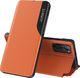 Hurtel Eco Leather View Case elegancki futerał etui z klapką i funkcją podstawki Xiaomi Redmi K40 Pro+ / K40 Pro / K40 / Poco F3 pomarańczowy 1