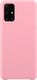 Hurtel Silicone Case elastyczne silikonowe etui pokrowiec Samsung Galaxy A32 5G różowy 1
