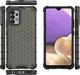 Hurtel Honeycomb etui pancerny pokrowiec z żelową ramką Samsung Galaxy A32 4G czarny 2