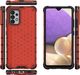 Hurtel Honeycomb etui pancerny pokrowiec z żelową ramką Samsung Galaxy A32 4G czerwony 2