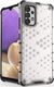 Hurtel Honeycomb etui pancerny pokrowiec z żelową ramką Samsung Galaxy A32 4G przezroczysty 2