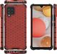 Hurtel Honeycomb etui pancerny pokrowiec z żelową ramką Samsung Galaxy A42 5G czerwony 2