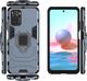 Hurtel Ring Armor pancerne hybrydowe etui pokrowiec + magnetyczny uchwyt Xiaomi Redmi Note 10 / Redmi Note 10S niebieski 3