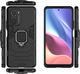 Hurtel Ring Armor pancerne hybrydowe etui pokrowiec + magnetyczny uchwyt Xiaomi Redmi K40 Pro+ / K40 Pro / K40 / Poco F3 czarny 6