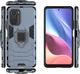 Hurtel Ring Armor pancerne hybrydowe etui pokrowiec + magnetyczny uchwyt Xiaomi Redmi K40 Pro+ / K40 Pro / K40 / Poco F3 niebieski 2