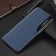 Hurtel Eco Leather View Case elegancki futerał etui z klapką i funkcją podstawki Xiaomi Redmi Note 10 / Redmi Note 10S niebieski 2