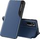 Hurtel Eco Leather View Case elegancki futerał etui z klapką i funkcją podstawki Xiaomi Redmi Note 10 Pro niebieski 1