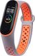 Hurtel Zamienna silikonowa opaska pasek do Xiaomi Mi Band 5 Dots szaro-pomarańczowy 1