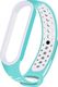 Hurtel Zamienna silikonowa opaska pasek do Xiaomi Mi Band 5 Dots turkusowo-biały 1