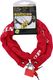 Dunlop Dunlop - Antykradzieżowe zapięcie rowerowe 90 cm (Czerwony) 1