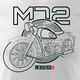 Topslang Koszulka motocyklowa na motor M72 Dniepr Ural męska biała REGULAR M 1