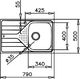 Zlewozmywak Teka Universe 45 T-XP 1B 1D Stal polerowana (115110011) 2