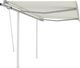 vidaXL Automatycznie zwijana markiza z słupkami, 3x2,5 m, kremowa 1