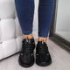Big Star Sneakersy damskie na platformie czarne GG274654 r. 40 3