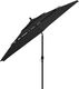 vidaXL 3-poziomowy parasol na aluminiowym słupku, czarny, 3,5 m 4