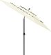 vidaXL 3-poziomowy parasol na aluminiowym słupku, piaskowy, 3 m 3