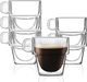 Vialli Design Szklanki termiczne do espresso 6szt. 150ml Senso 27435 1